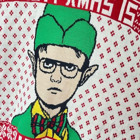 Men's Dwight Schrute The Office Christmas Sweater XL - Picture 4 of 10